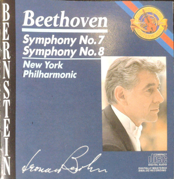 Leonard Bernstein / Ludwig Van Beethoven / New York Philharmonic : Symphony No. 7 -  Symphony No. 8 (CD, Comp, RE)