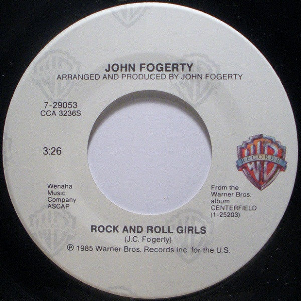John Fogerty : Rock And Roll Girls / Centerfield (7", Single, Spe)