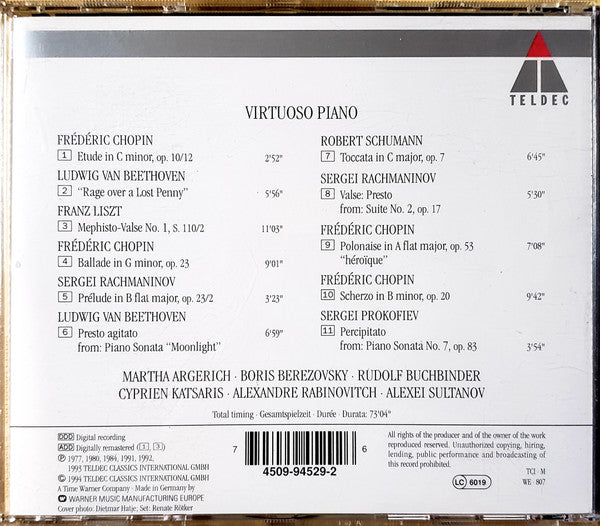 Various : Virtuoso Piano (CD)