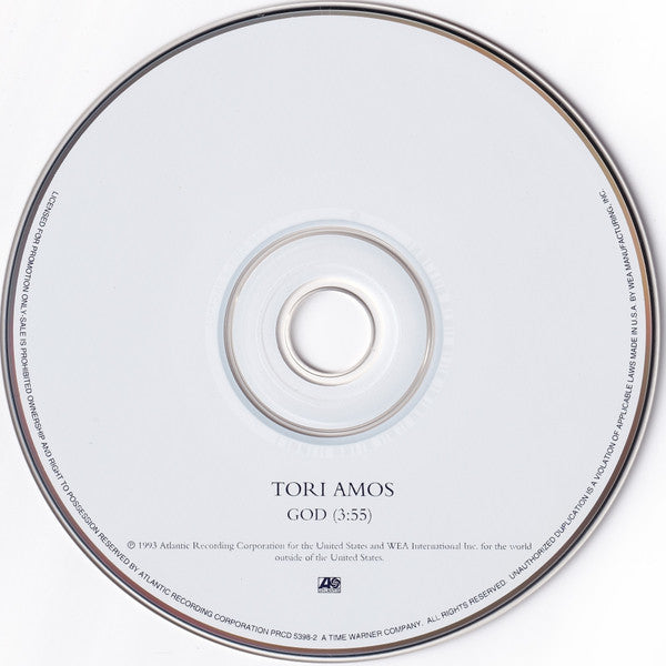 Tori Amos : God (CD, Single, Promo)
