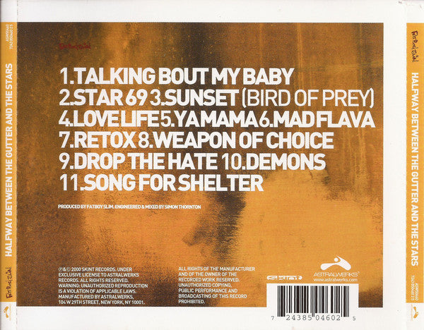 Fatboy Slim : Halfway Between The Gutter And The Stars (CD, Album)