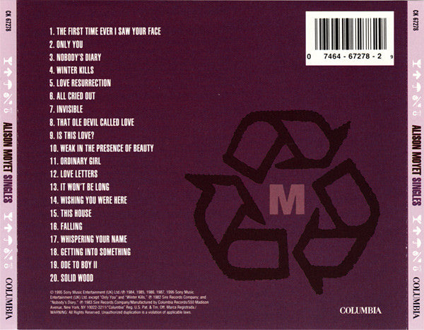 Alison Moyet : Singles (CD, Comp)