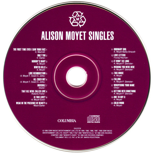 Alison Moyet : Singles (CD, Comp)