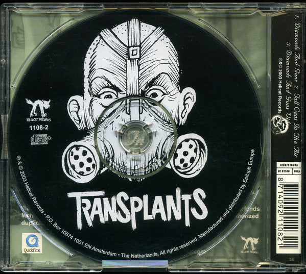 Transplants : Diamonds And Guns (CD, Single, Enh)