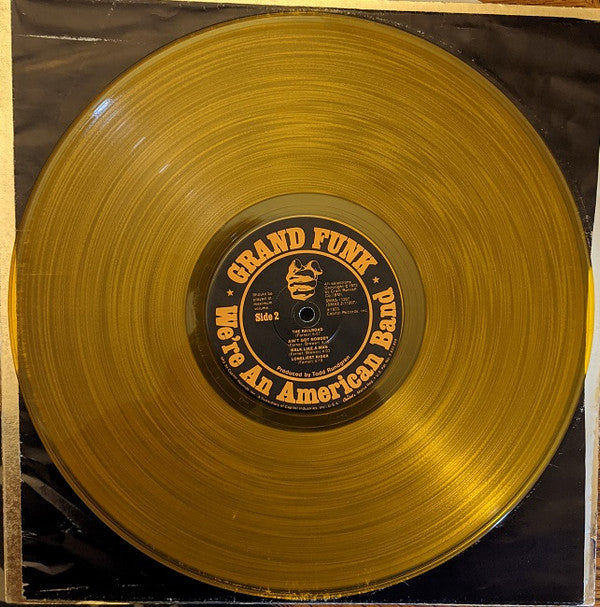 Grand Funk Railroad : We're An American Band (LP, Album, Yel)