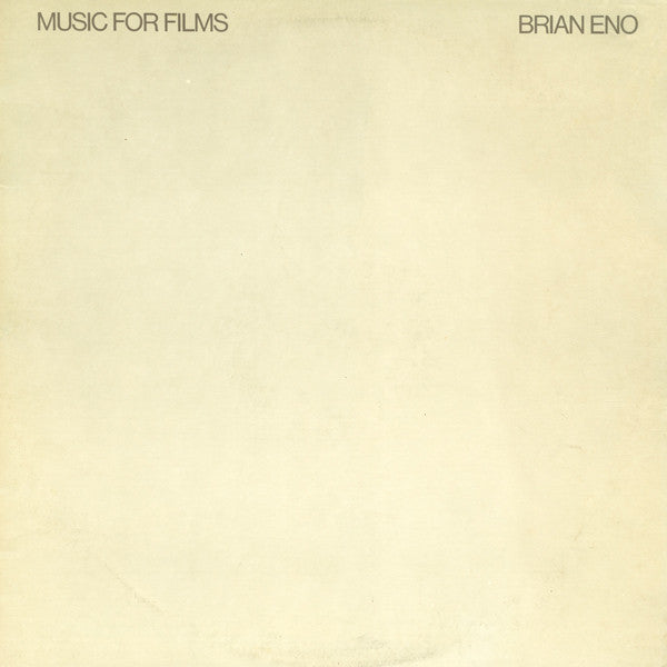 Brian Eno : Music For Films (LP, Album, RE)