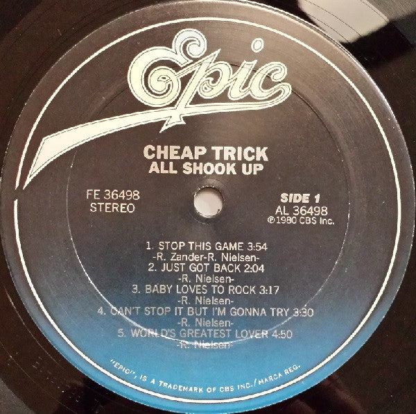 Cheap Trick : All Shook Up (LP, Album, San)