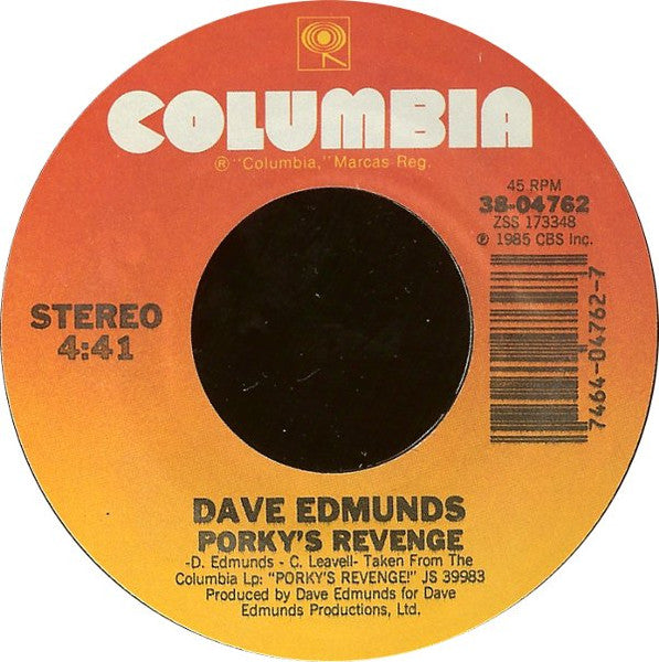 Dave Edmunds : High School Nights / Porky's Revenge! (7", Styrene)