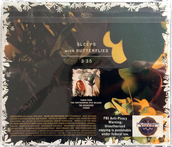 Tori Amos : Sleeps With Butterflies (CD, Single, Promo)