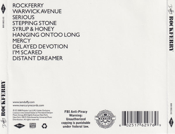 Duffy : Rockferry (CD, Album, DAD)