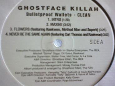 Ghostface Killah : Bulletproof Wallets (2xLP, Album, Promo, Cle)