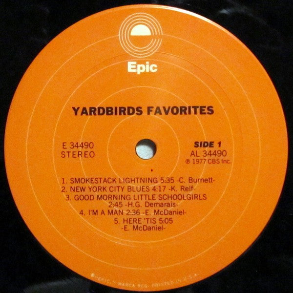 The Yardbirds : Favorites (LP, Comp, Pit)
