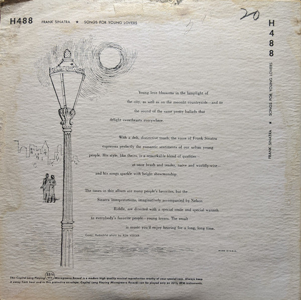 Frank Sinatra : Songs For Young Lovers (10", Album)