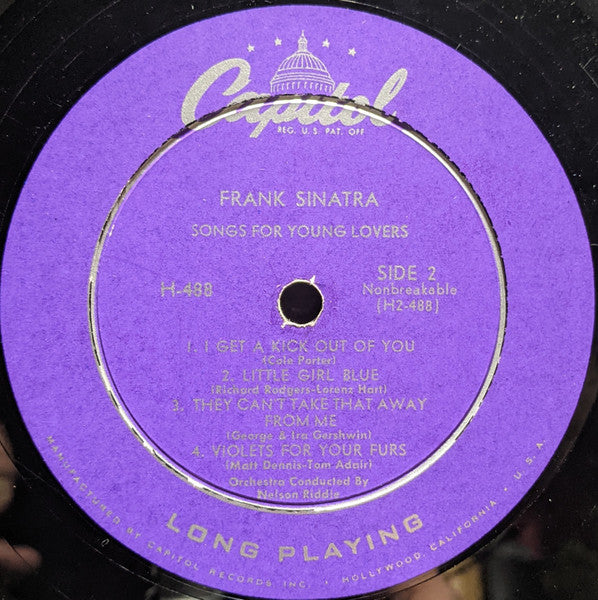 Frank Sinatra : Songs For Young Lovers (10", Album)