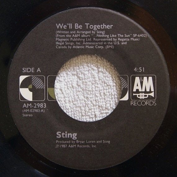 Sting : We'll Be Together (7", Single, Pre)