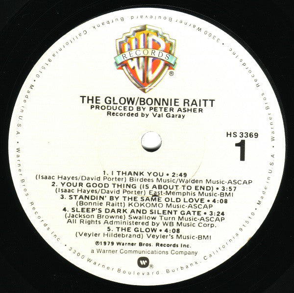 Bonnie Raitt : The Glow (LP, Album, Los)