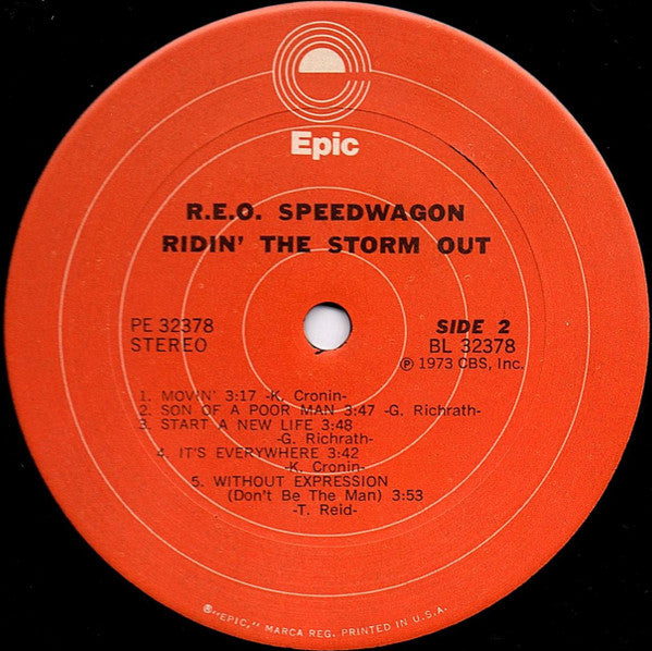 REO Speedwagon : Ridin' The Storm Out (LP, Album, RE, Ter)