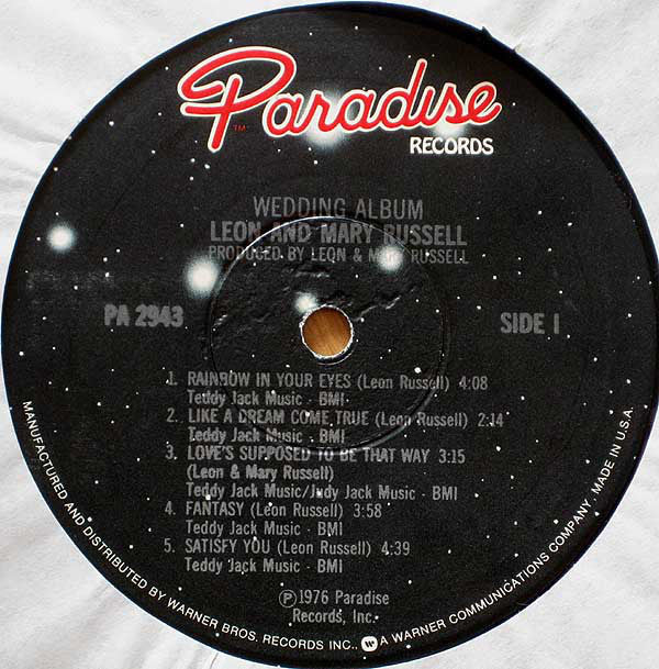 Leon & Mary Russell : Wedding Album (LP, Album, Jac)