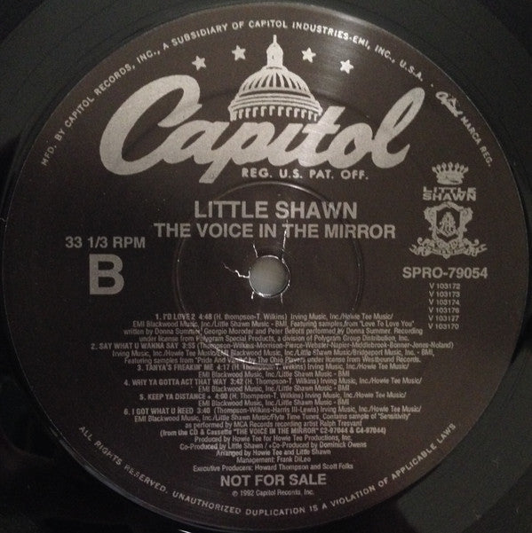 Little Shawn : The Voice In The  Mirror (LP, Album, Promo)