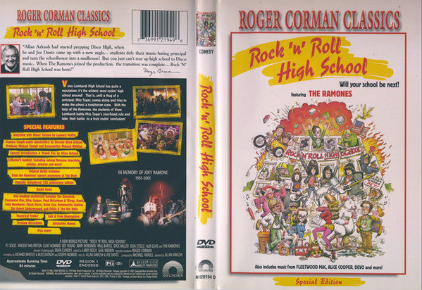 Various Featuring Ramones :  Rock 'N' Roll High School (DVD-V, Copy Prot., S/Edition, NTSC, Reg)