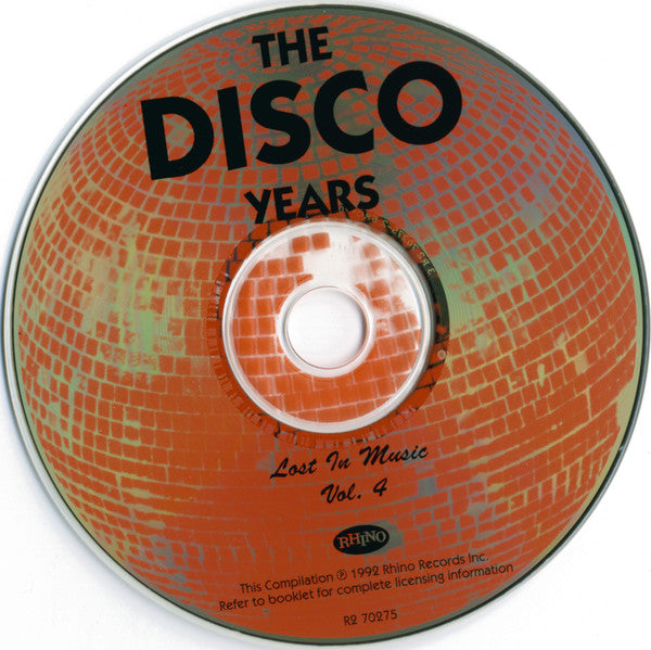 Various : The Disco Years (Lost In Music) Volume Four (CD, Comp, RM, SRC)