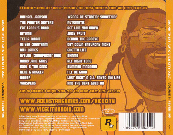 Various : Grand Theft Auto Vice City O.S.T - Volume 6 : Fever 105 (CD, Comp)