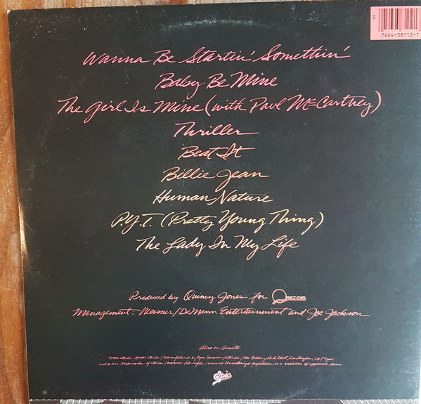 Michael Jackson : Thriller (LP, Album, Pit)