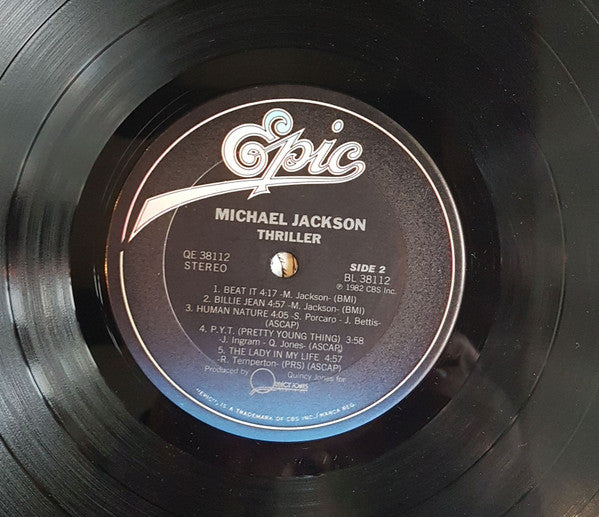 Michael Jackson : Thriller (LP, Album, Pit)