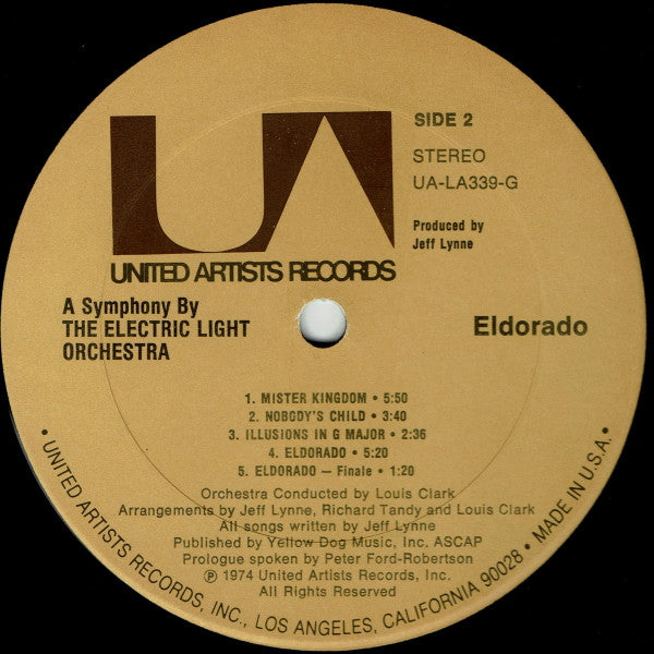 Electric Light Orchestra : Eldorado - A Symphony By The Electric Light Orchestra (LP, Album, Ter)