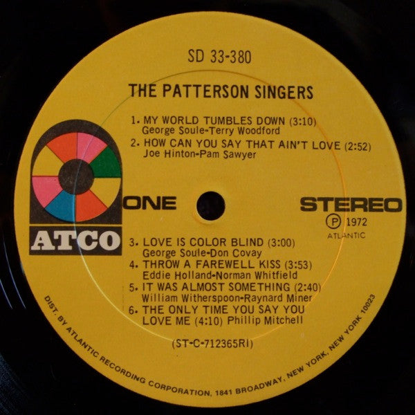 Patterson Singers : The Patterson Singers (LP, Album)