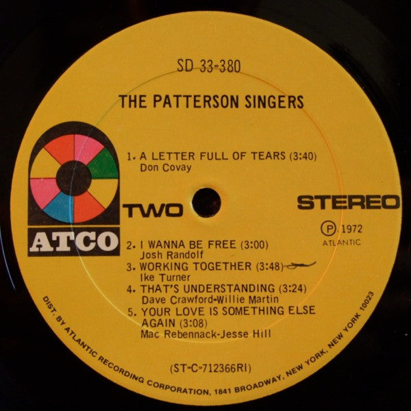 Patterson Singers : The Patterson Singers (LP, Album)