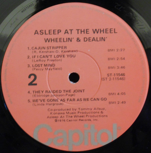 Asleep At The Wheel : Wheelin' And Dealin' (LP, Album, Win)