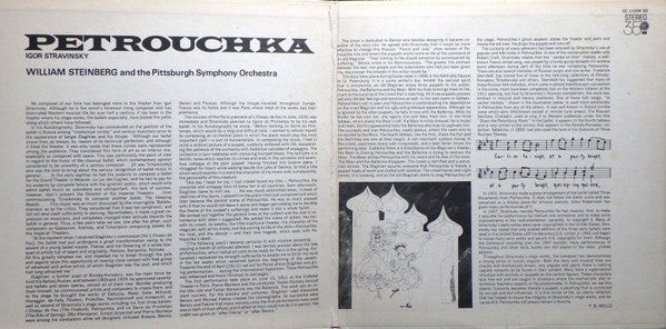 Igor Stravinsky, William Steinberg, Pittsburgh Symphony Orchestra : Petrouchka (LP, 1st)