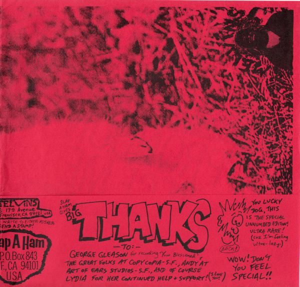 Melvins : Your Blessened / Pronoun Piece Me (Flexi, 8", S/Sided, Single, Ltd, RP, Red)