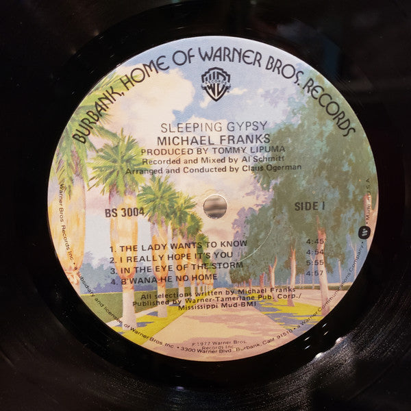 Michael Franks : Sleeping Gypsy (LP, Album, Jac)
