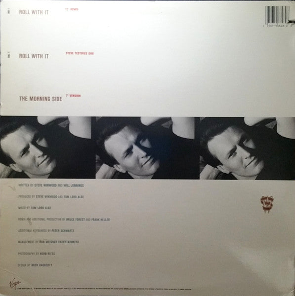Steve Winwood : Roll With It (12", Promo)