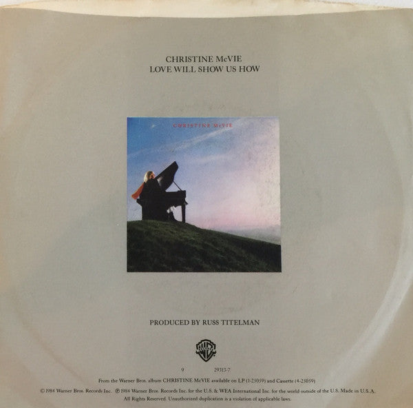 Christine McVie : Love Will Show Us How (7", Single, Jac)