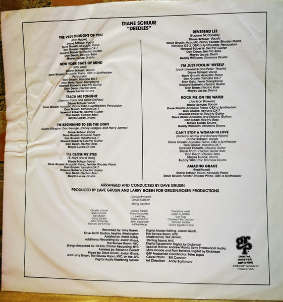 Diane Schuur : Deedles (LP, Album, ƐMW)