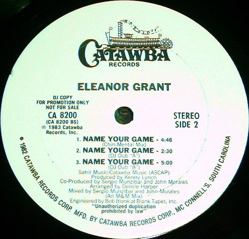 Eleanor Grant : Name Your Game (12", Promo)