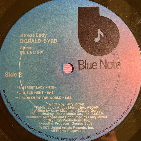 Donald Byrd : Street Lady (LP, Album, Gat)