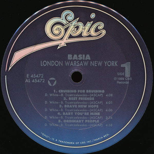 Basia : London Warsaw New York (LP, Album)