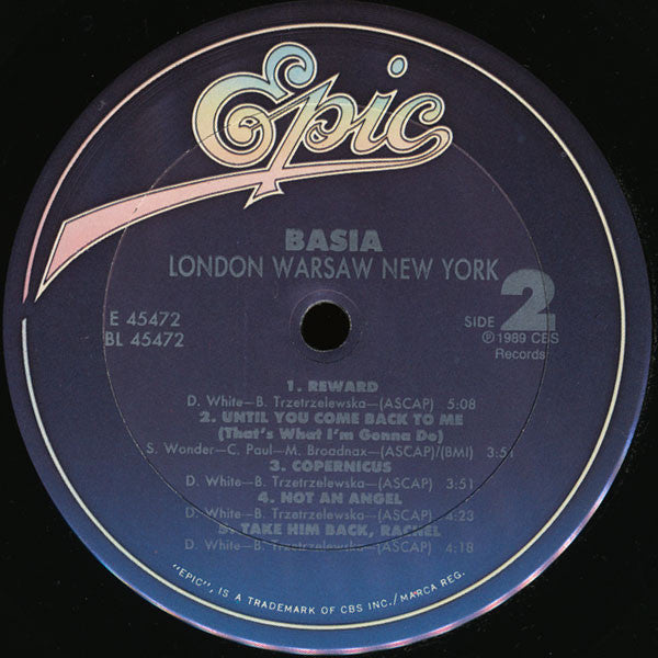 Basia : London Warsaw New York (LP, Album)