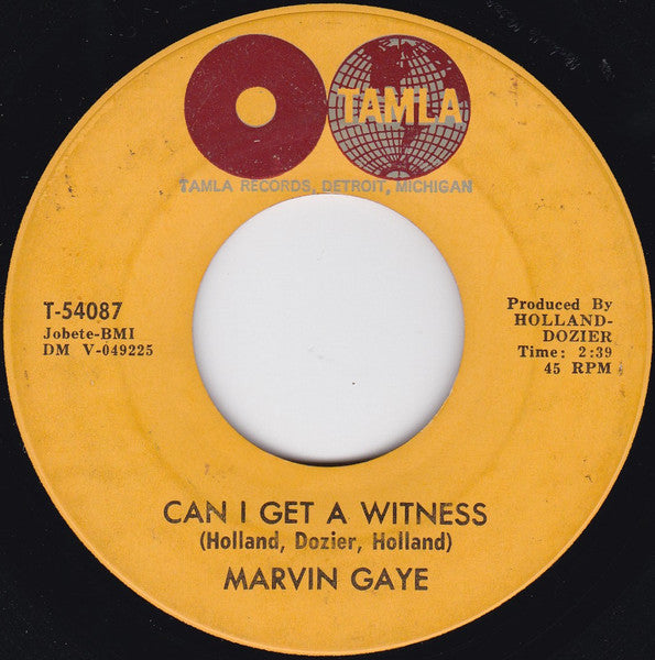 Marvin Gaye : Can I Get A Witness (7", Single)