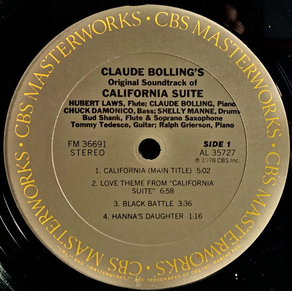 Claude Bolling / Hubert Laws : California Suite (LP, Album, RE)