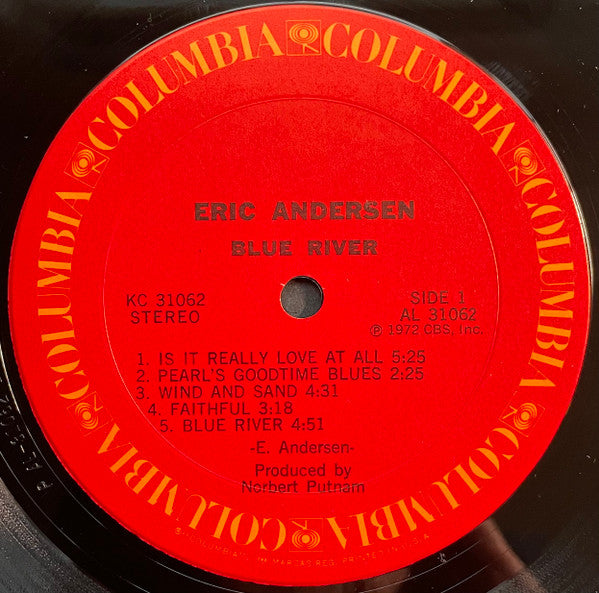 Eric Andersen (2) : Blue River (LP, Album, Pit)