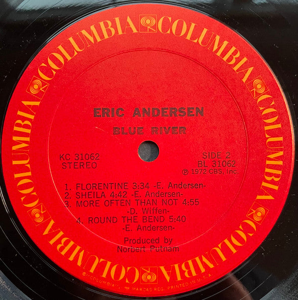 Eric Andersen (2) : Blue River (LP, Album, Pit)