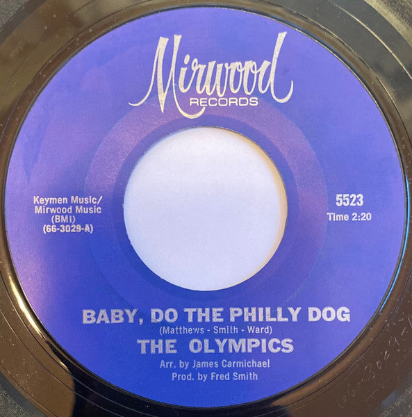 The Olympics : Baby, Do The Philly Dog (7", Single)