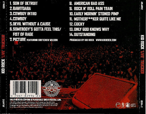 Kid Rock & The Twisted Brown Trucker Band : 'Live' Trucker (CD, Album)