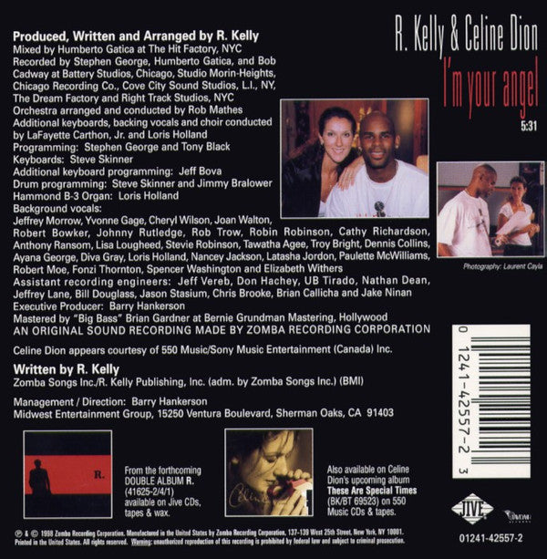 R. Kelly & Céline Dion : I'm Your Angel (CD, Single, Car)