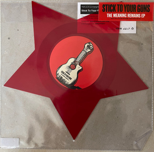 Stick To Your Guns : The Meaning Remains (10", Shape, EP, Ltd, Blo)